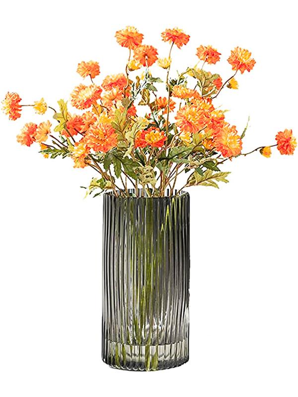 Vertical Stripe Crystal Vase