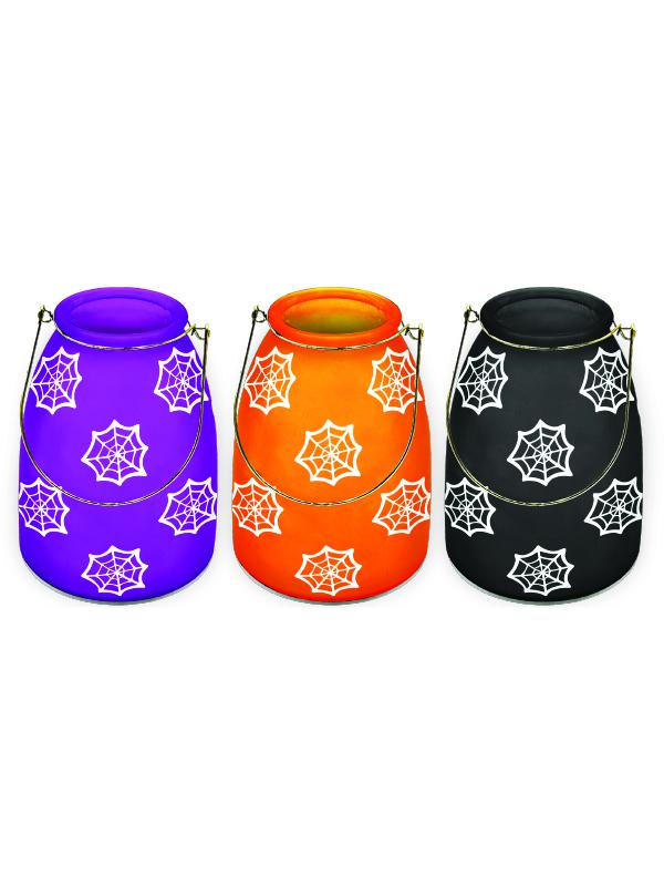 AUTUMN - Spiderweb Glass Handle Vases
