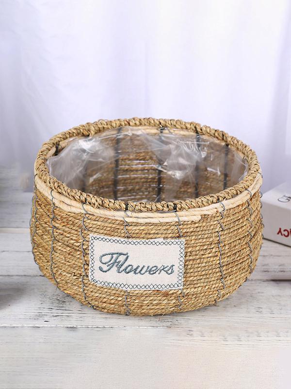 Handmade straw basket