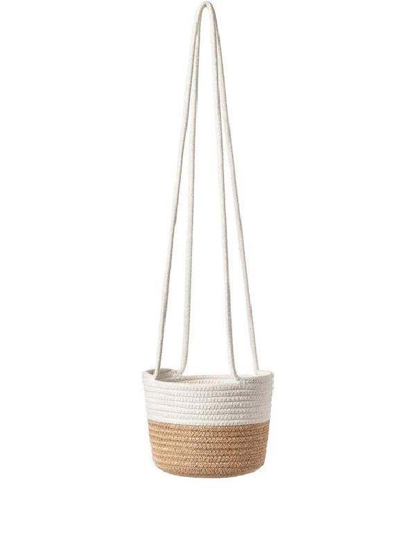 Hand-woven hanging baskets